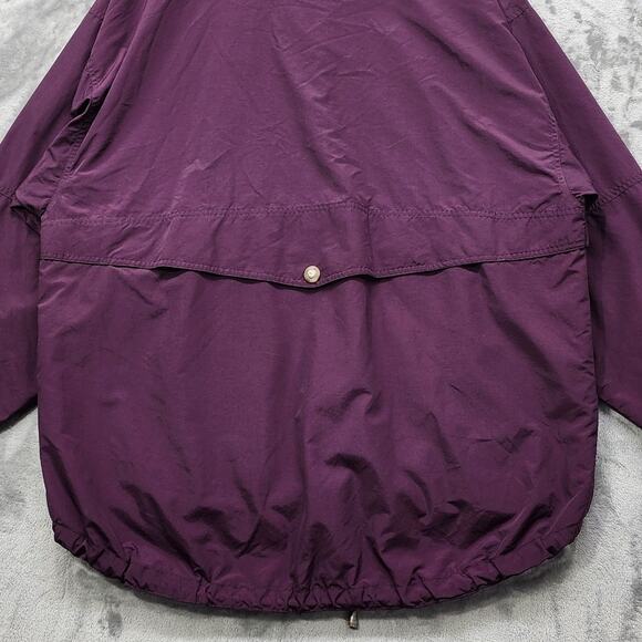 Vintage Helly Hansen Jacket Mens M Purple 1/2 Zip Pullover Windbreaker Vented - Picture 5 of 12